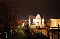 元町教会群の夜景