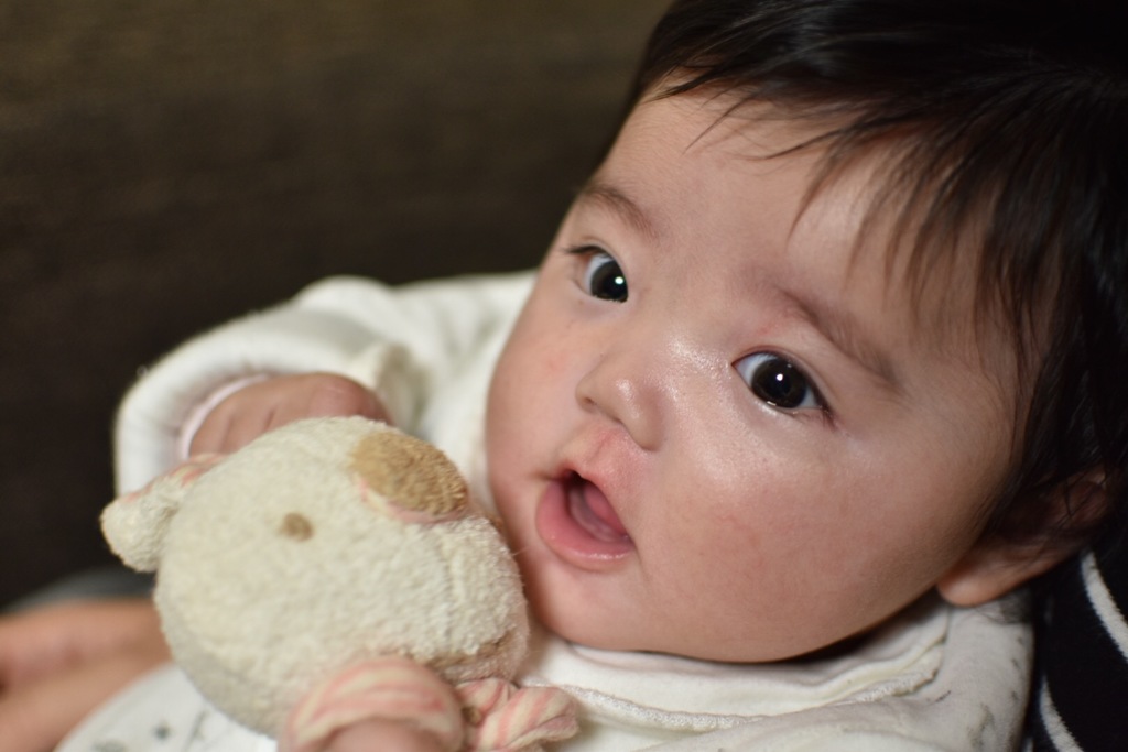 すくすく育つ娘