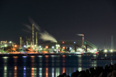 工場夜景②-1