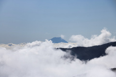 雲海から富士山①