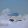 雲海から富士山