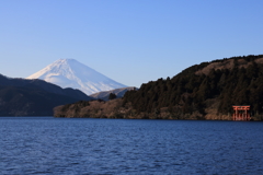 芦ノ湖からの富士山