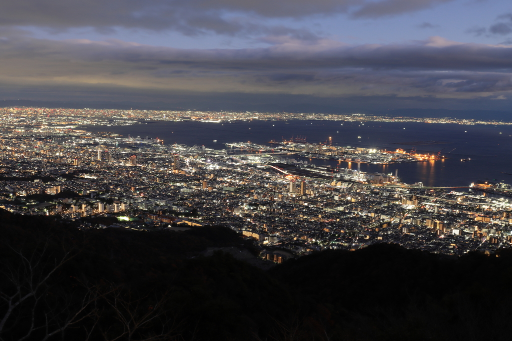 掬星台からの夜景