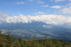 入笠山山頂より