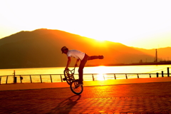 BMX sunset