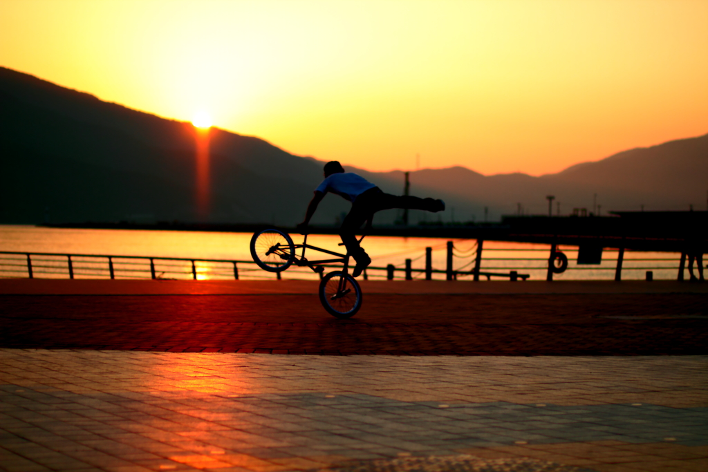 BMX sunset2