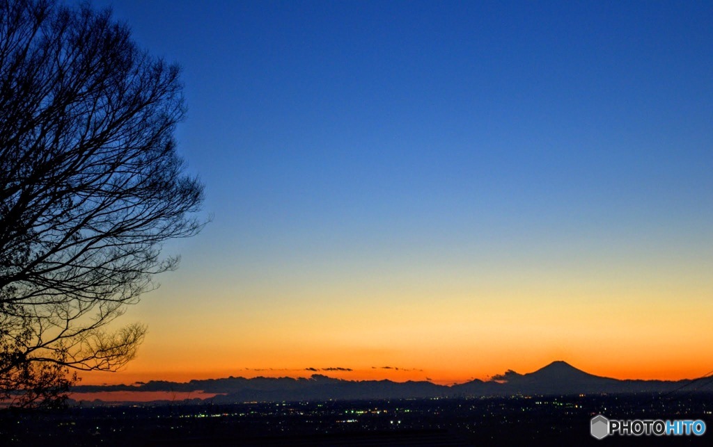 冬の夕暮れ