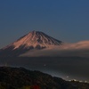 日没後の富士山