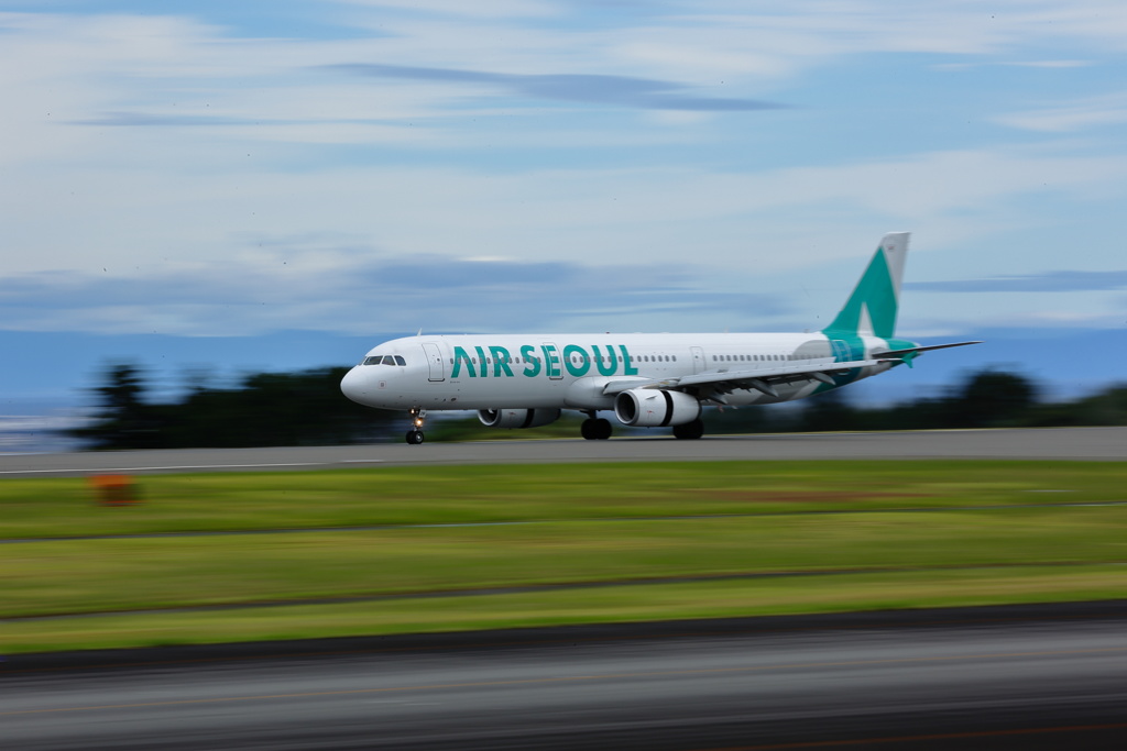 静岡空港　流し撮り