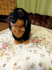 羊毛フェルトで生まれたアローちゃん