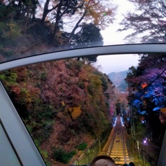 帰りのケーブルカー