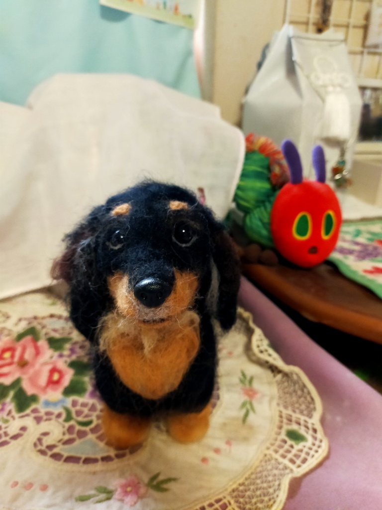 羊毛フェルトで生まれたアローちゃん