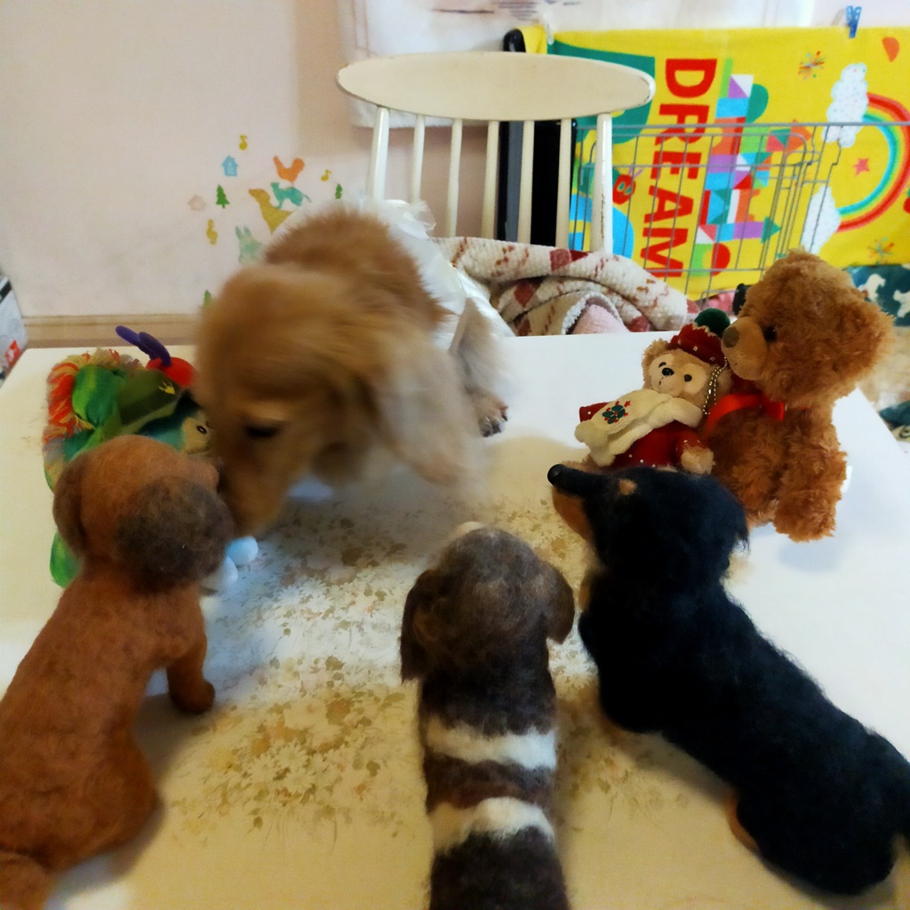 みんなが誕生のお祝いしてるよ