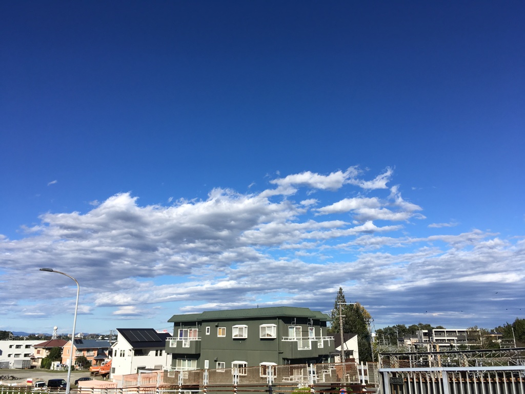 台風一過の空
