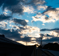 屋根と空