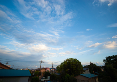 ベランダから見た空