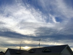 今日の雲