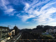 線路と空