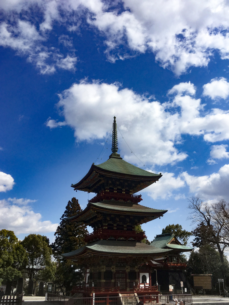 成田山の三重の塔