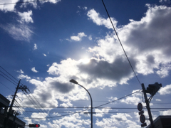 交差点の空