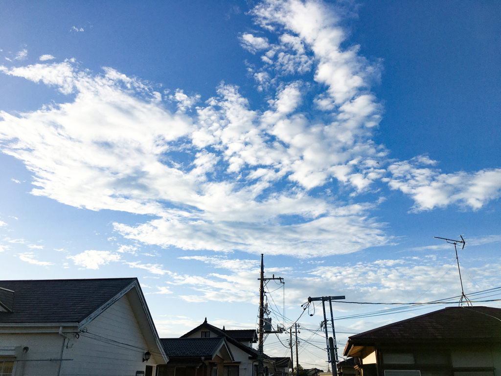 今日の空