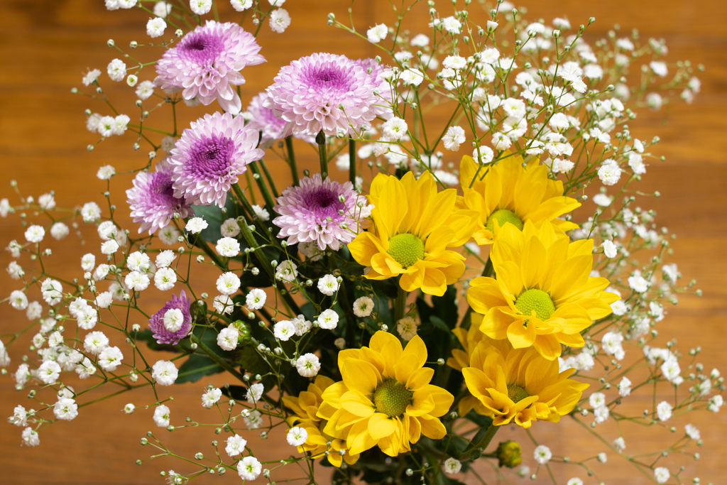 スーパーの花