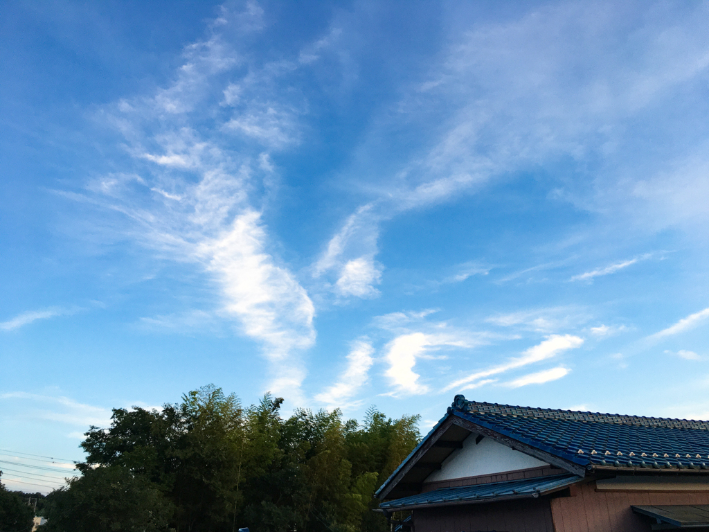 今日の空