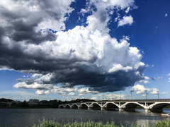 手賀沼と雲