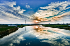 川と空（HDR）