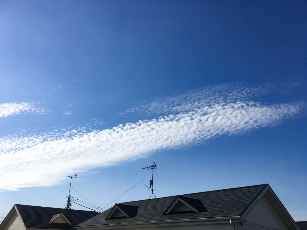 今日の雲