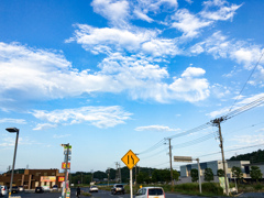 数日前の空