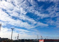 今朝の空