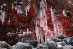 三十槌の氷柱red
