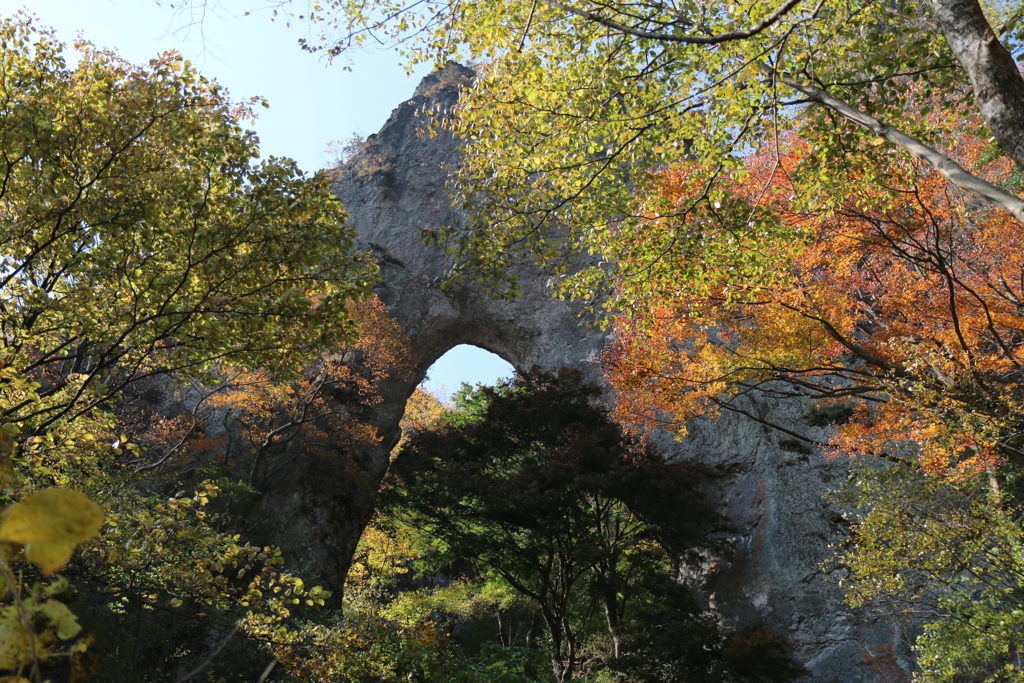 妙義山 第一石門服