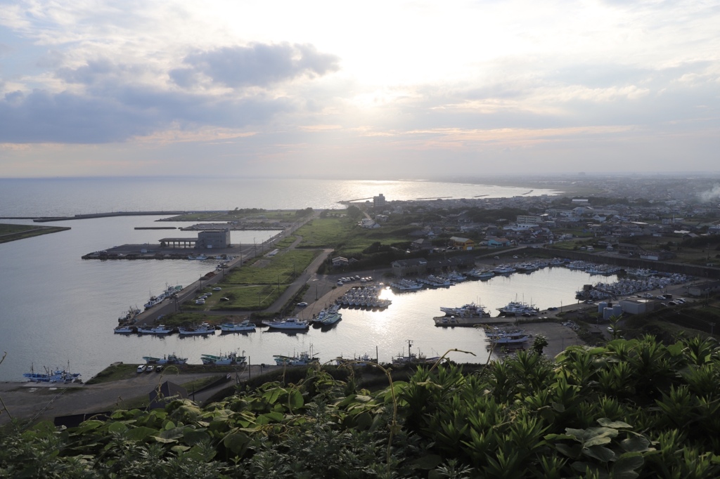 飯岡刑部岬展望台より彼方に九十九里