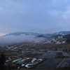 棚田の朝霧