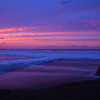 夕暮れの海