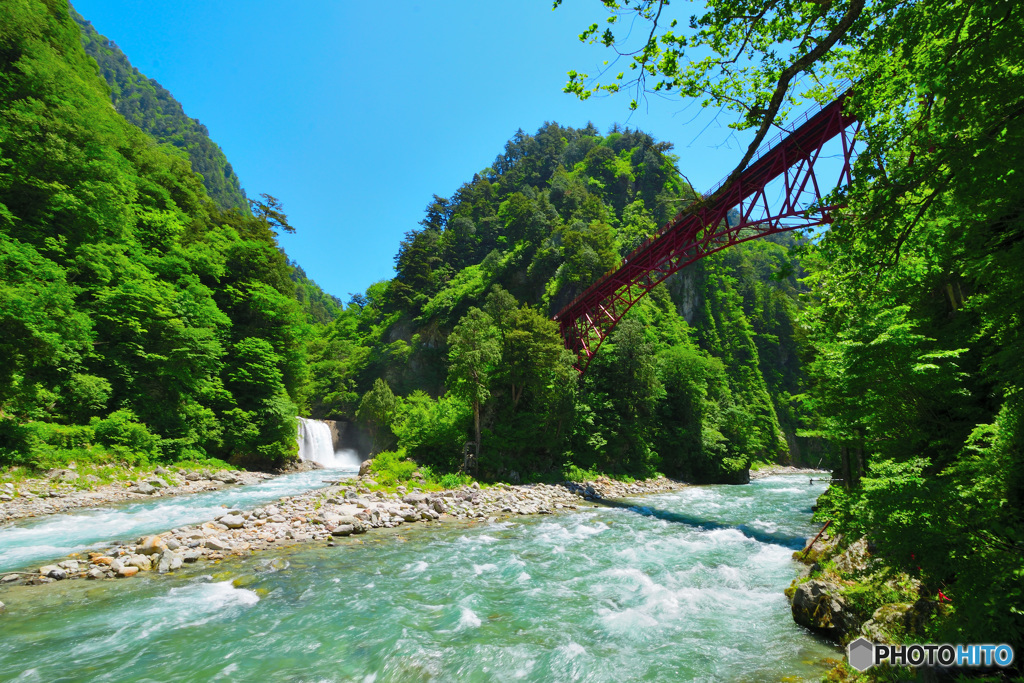 黒部川と奥鐘橋