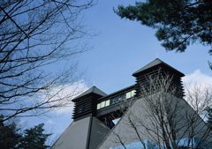 白州蒸留所のウィスキー博物館上部