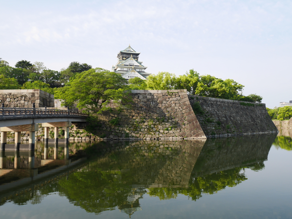 大阪城・朝