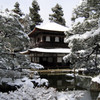 雪の銀閣寺