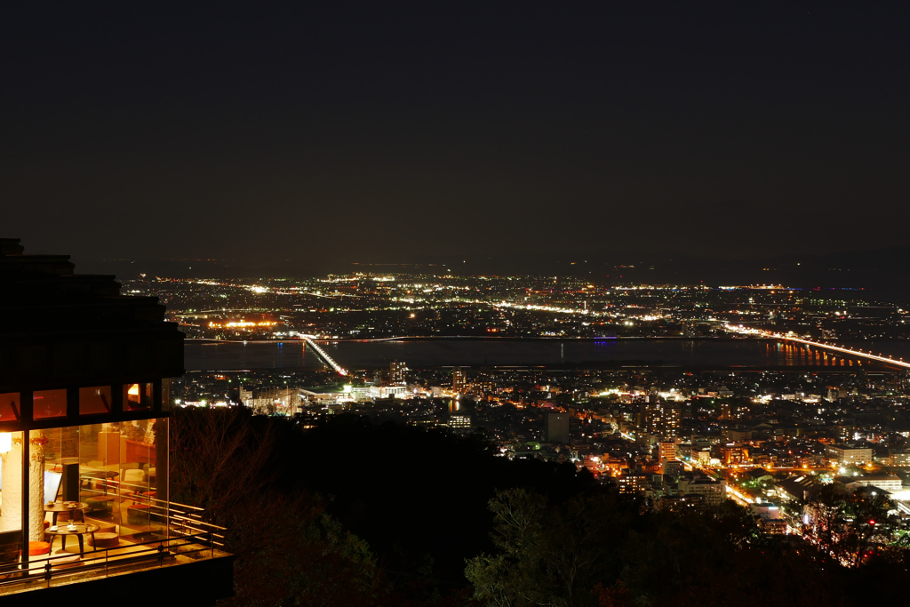 眉山からの夜景