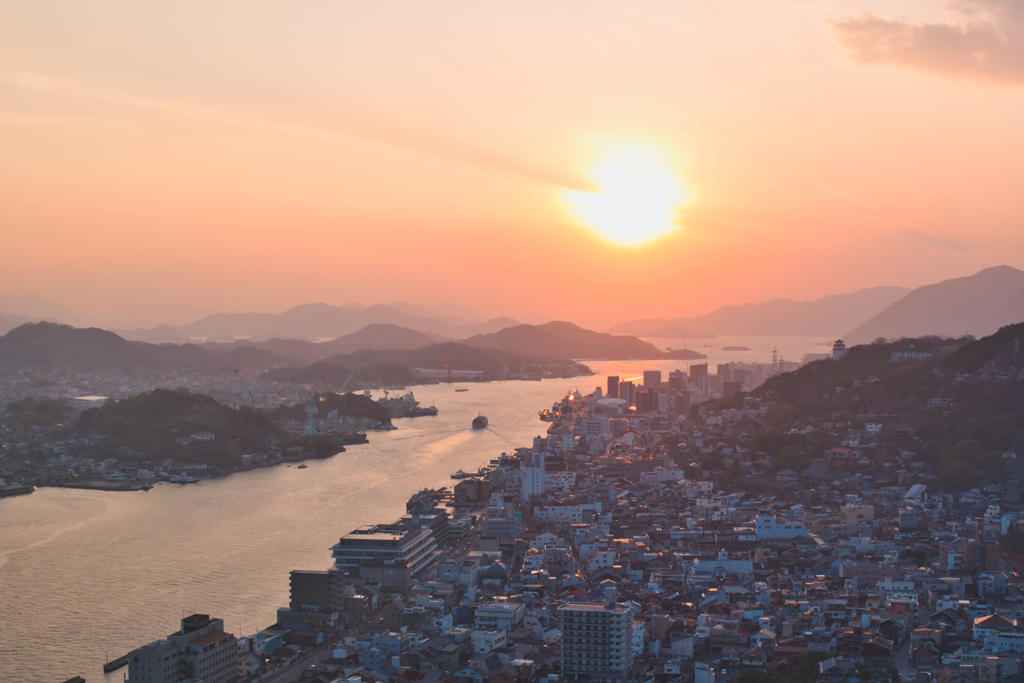 優しい夕焼け