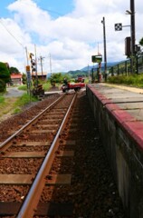 電車が通り過ぎると