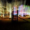 イルミネーションのカーテン