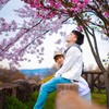 桜と友達