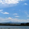 大雪と水田　１