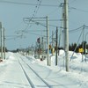 線路～月形方面を望んで