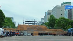 大通公園　今度は「ＹＯＳＡＫＯＩ」だ！