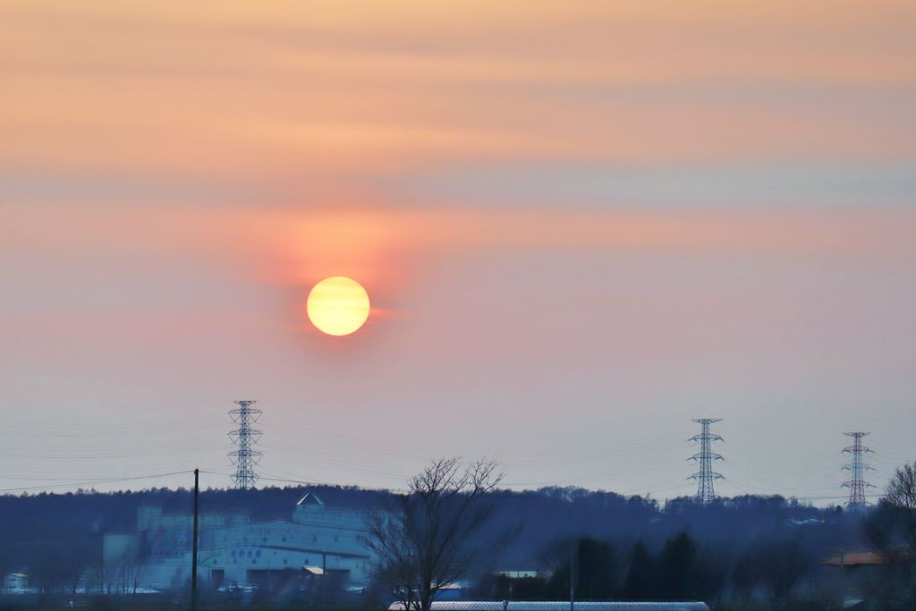 夕日